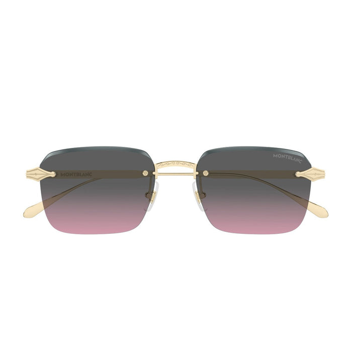 Montblanc Mb0456s Linea Nib Gold Metallo Sunglasses