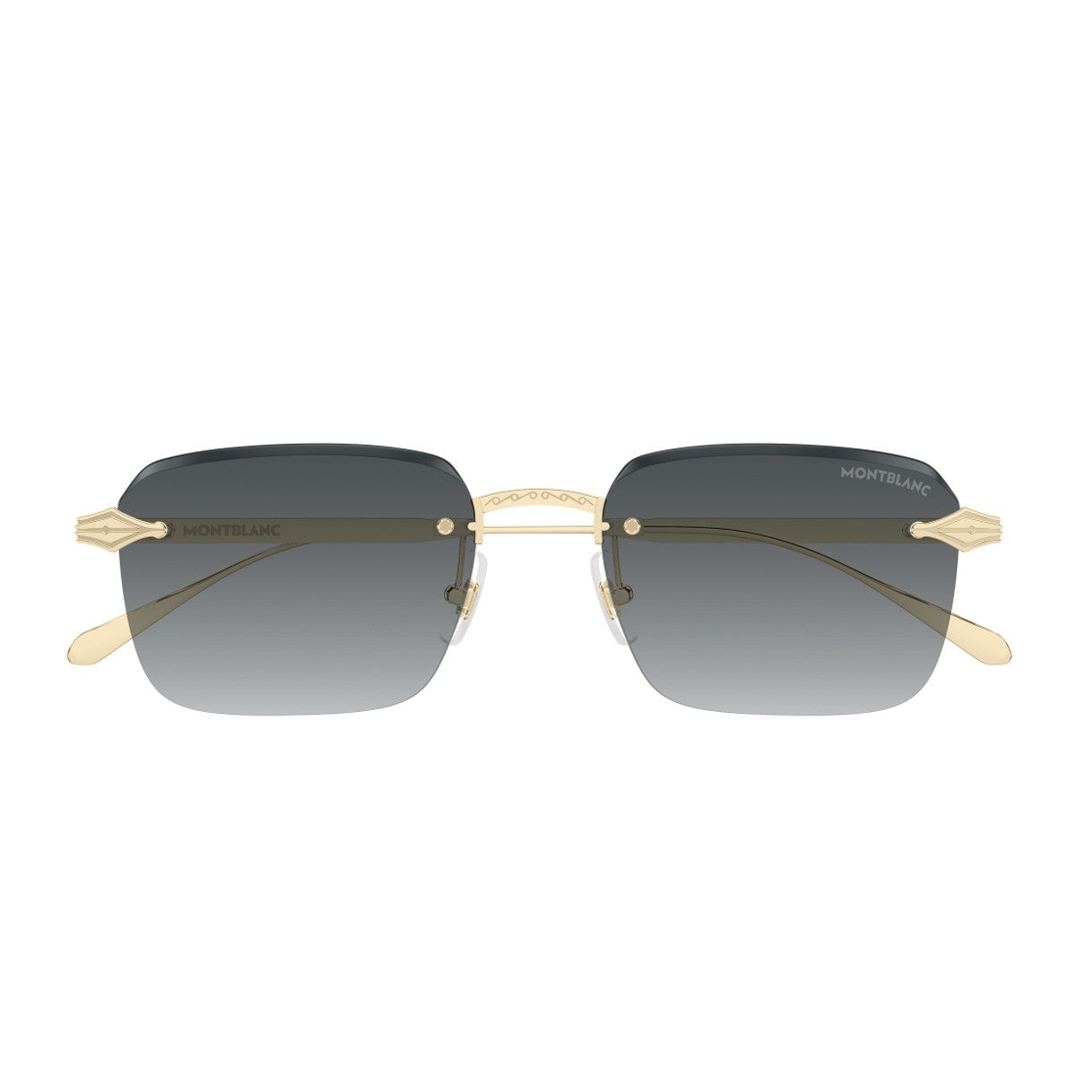 Montblanc Mb0456s Linea Nib Gold / Grey Metallo Sunglasses