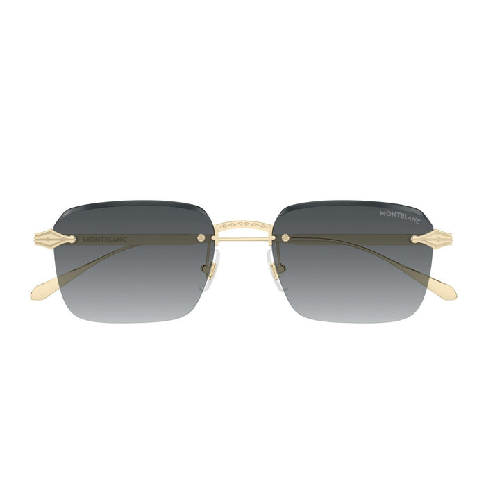 Montblanc Mb0456s Linea Nib Gold / Grey Metallo Sunglasses