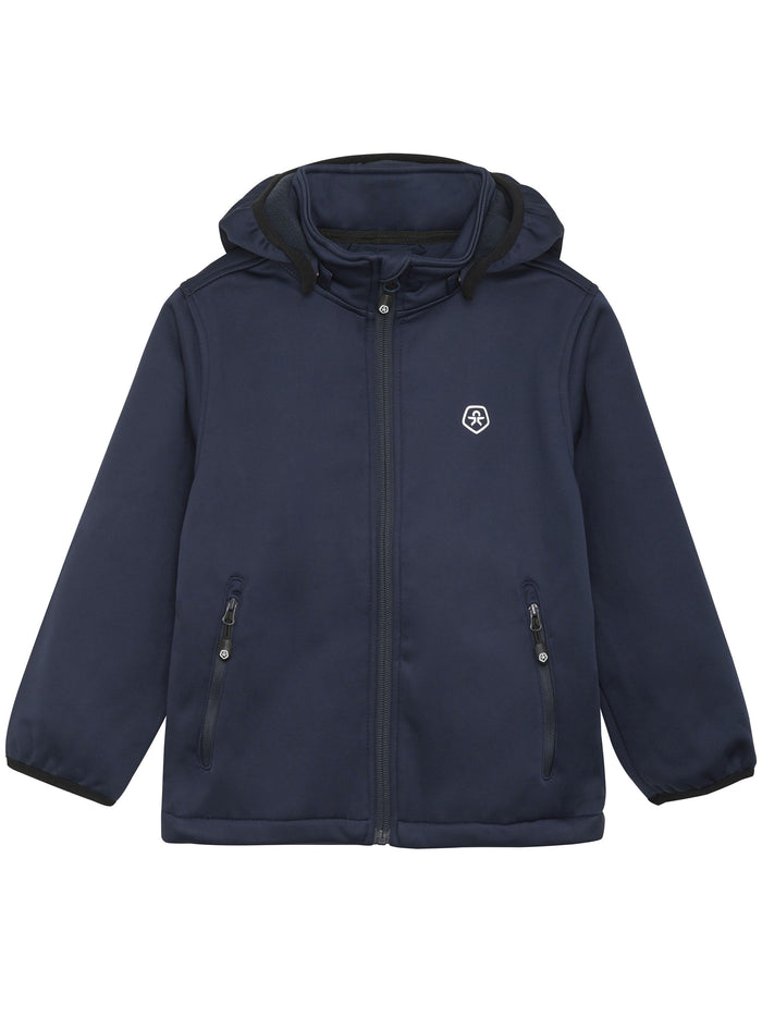Softshell Fleece Blue Giacca