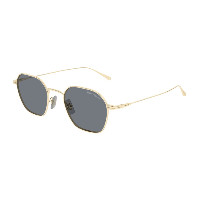 Montblanc Mb0472s Linea Nib Gold Metallo Sunglasses