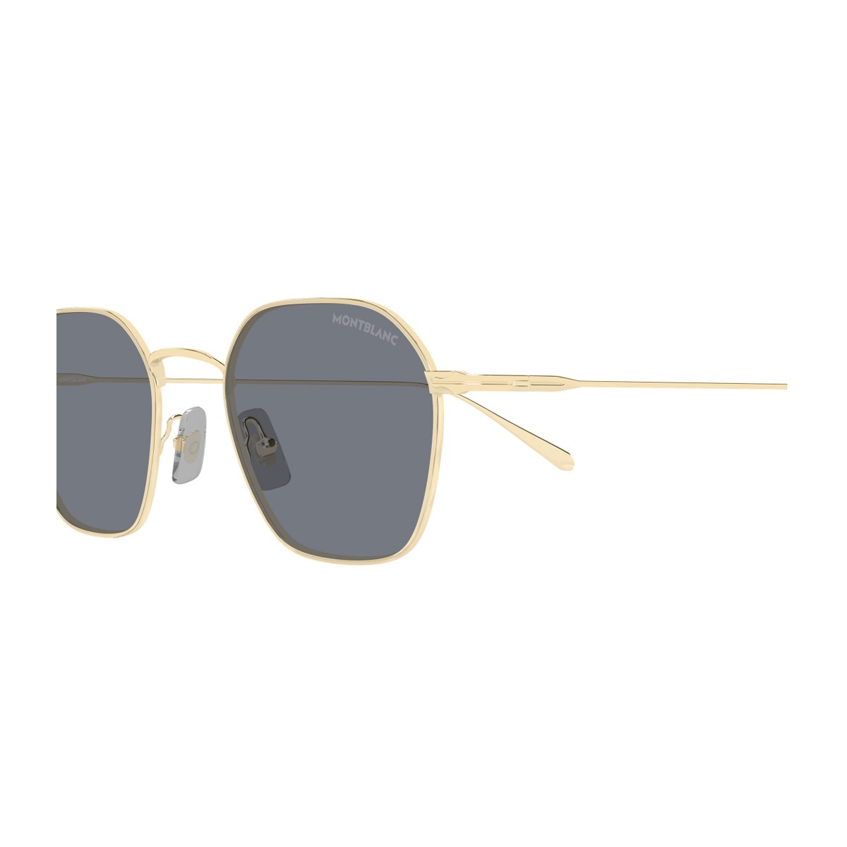 Montblanc Mb0472s Linea Nib Gold Metallo Sunglasses