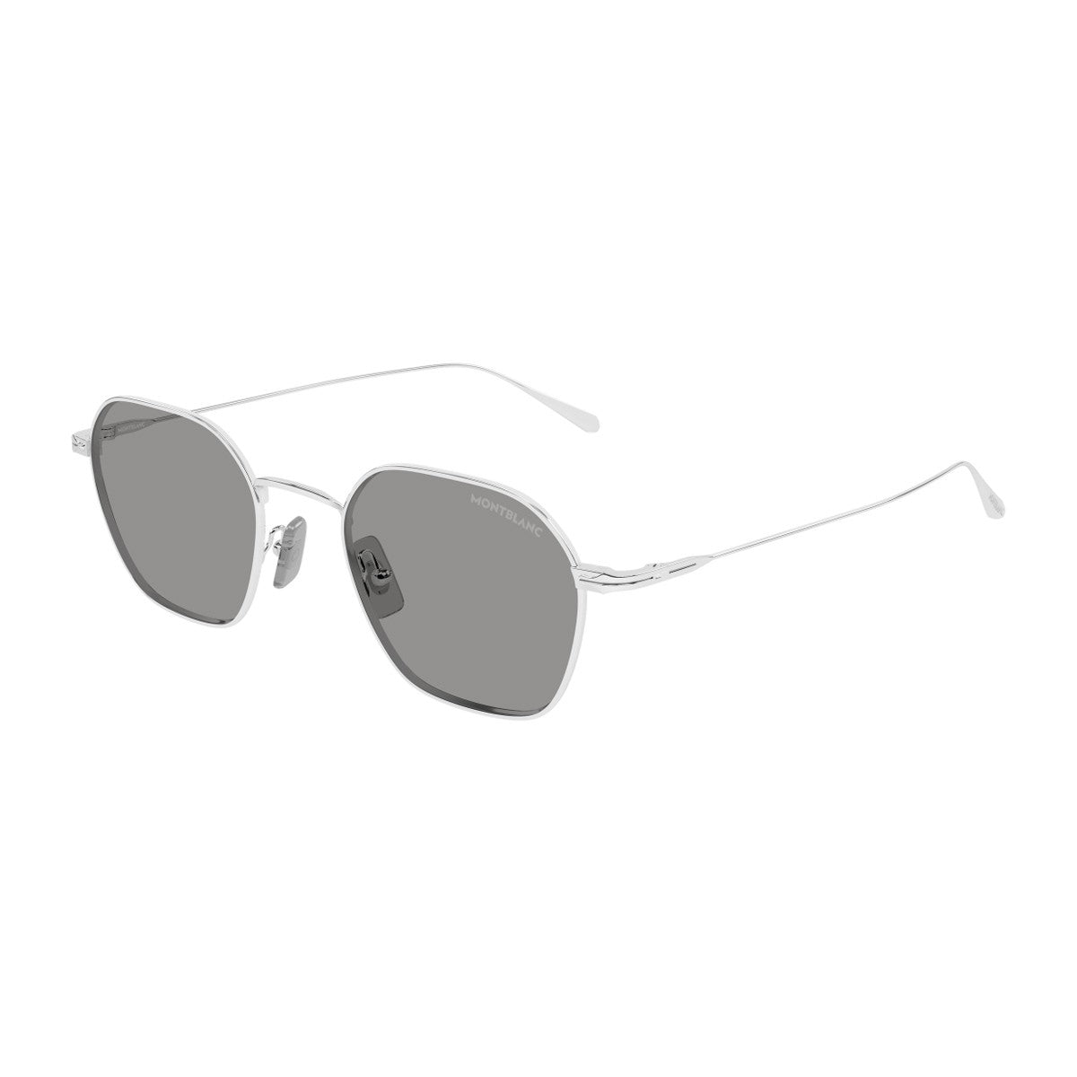 Montblanc Mb0472s Linea Nib Silver Metallo Sunglasses