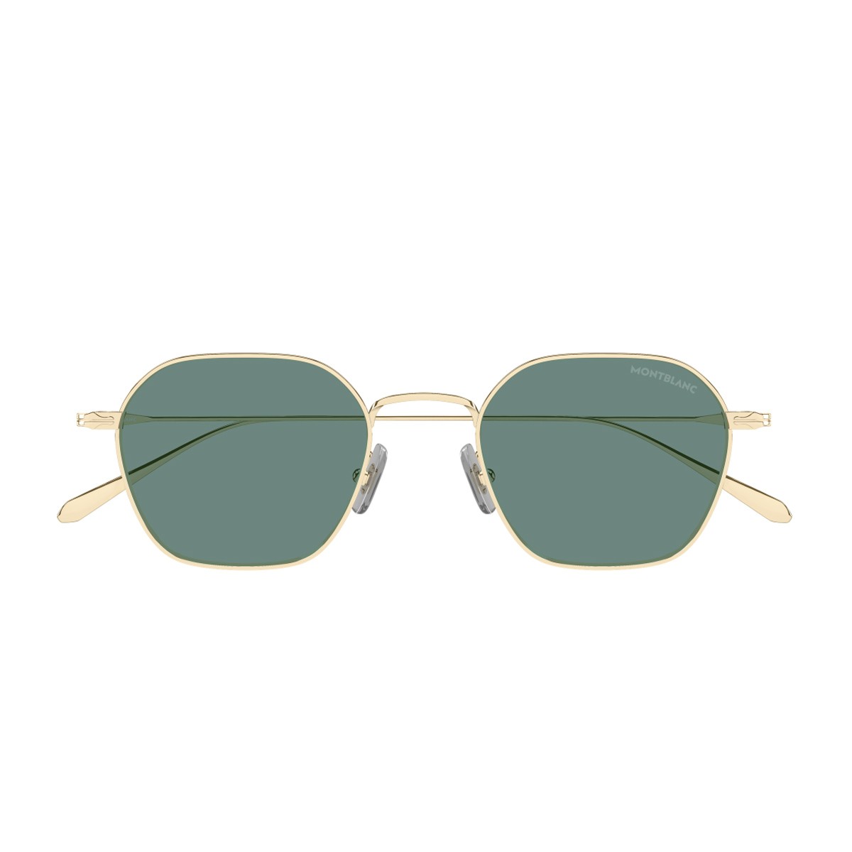 Montblanc Mb0472s Linea Nib Gold / Green Metallo Sunglasses