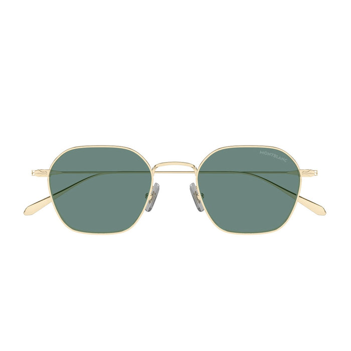 Montblanc Mb0472s Linea Nib Gold / Green Metallo Sunglasses