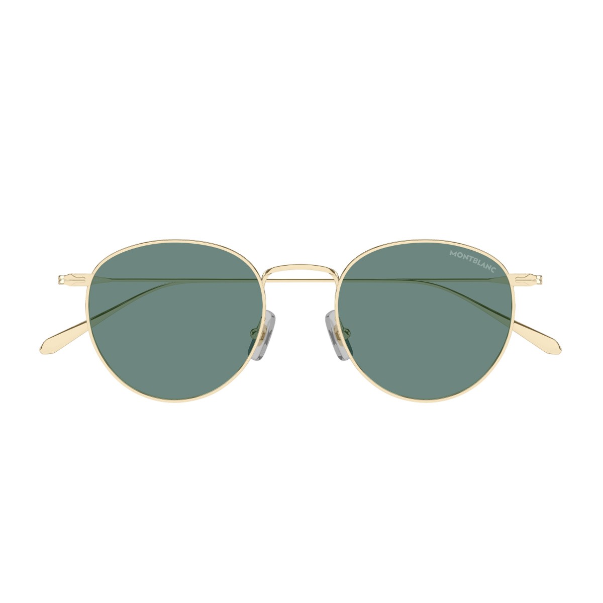 Montblanc Mb0473s Linea Nib Gold / Green Metallo Sunglasses