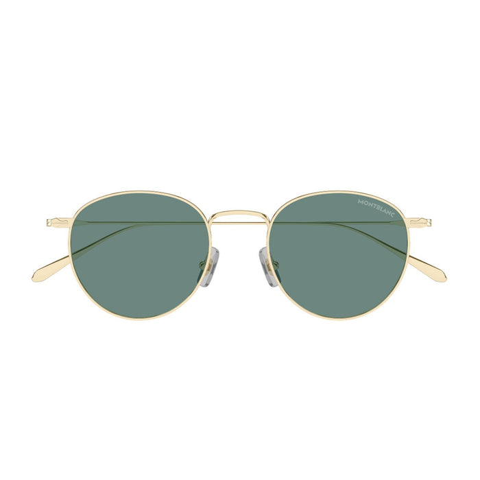 Montblanc Mb0473s Linea Nib Gold / Green Metallo Sunglasses