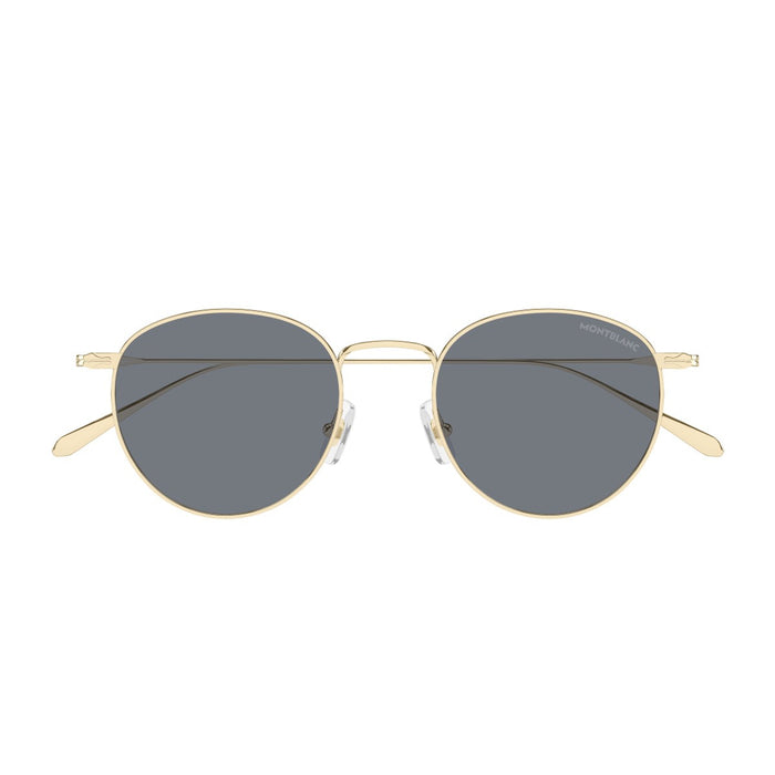 Montblanc Mb0473s Linea Nib Gold Metallo Sunglasses
