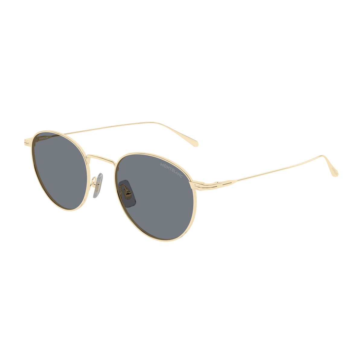 Montblanc Mb0473s Linea Nib Gold Metallo Sunglasses