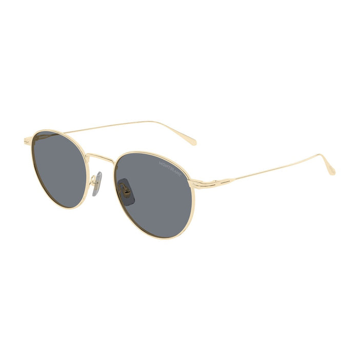 Montblanc Mb0473s Linea Nib Gold Metallo Sunglasses