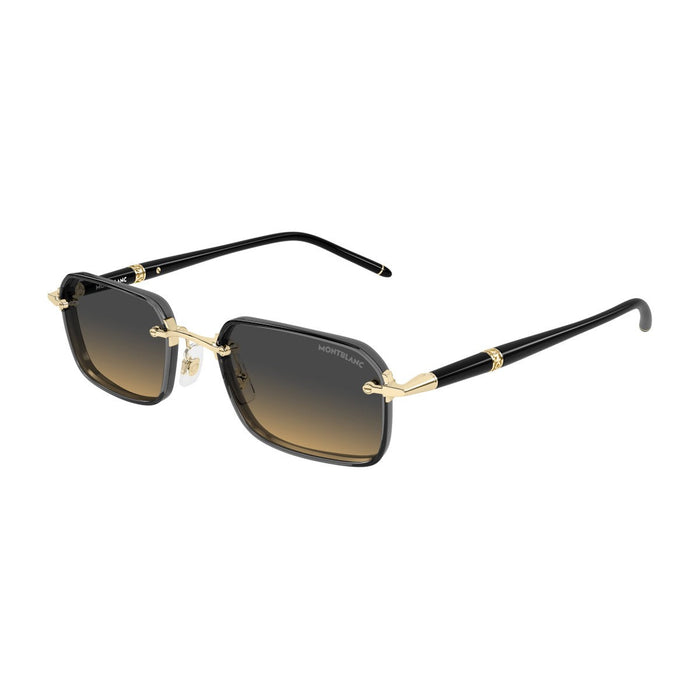 Montblanc Mb0483s Linea Meisterstück Gold Metallo/iniettato Sunglasses