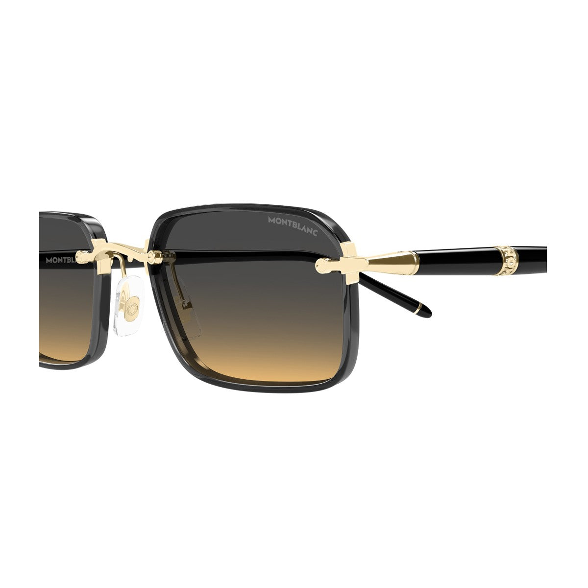 Montblanc Mb0483s Linea Meisterstück Gold Metallo/iniettato Sunglasses