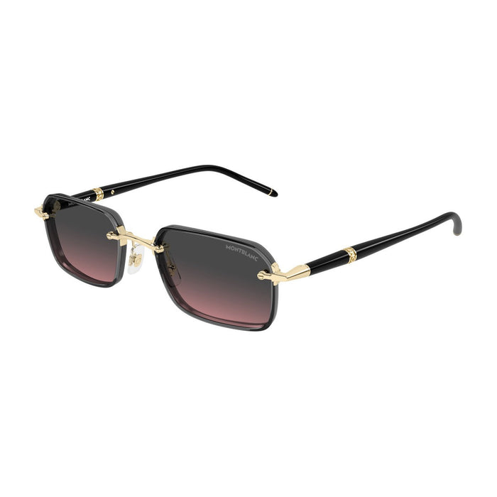Montblanc Mb0483s Linea Meisterstück Gold Metallo/iniettato Sunglasses