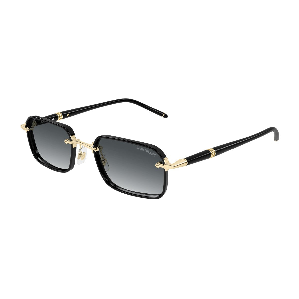 Montblanc Mb0483s Linea Meisterstück Gold Metallo/iniettato Sunglasses