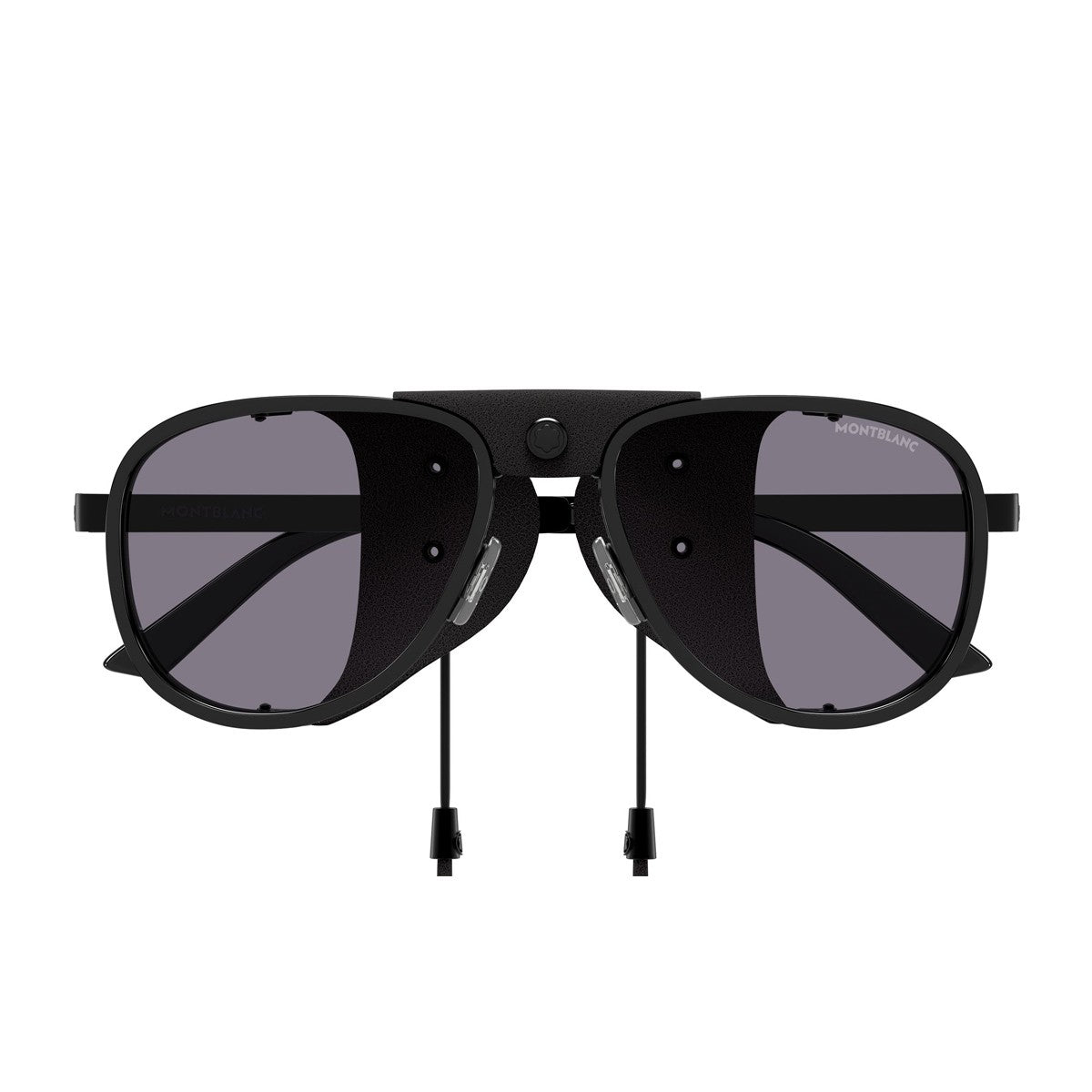 Montblanc Mb0455s Linea Extreme Black Matte Metallo/ Pelle Sunglasses