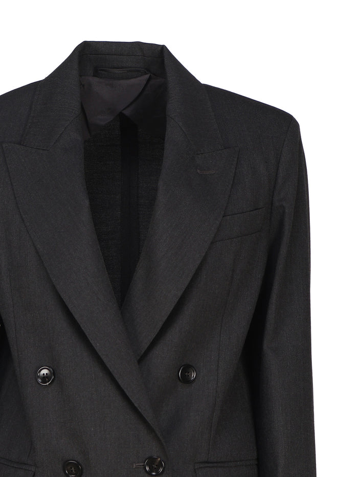 Max Mara Jackets Anthracite Lana Vergine Ovis Aries