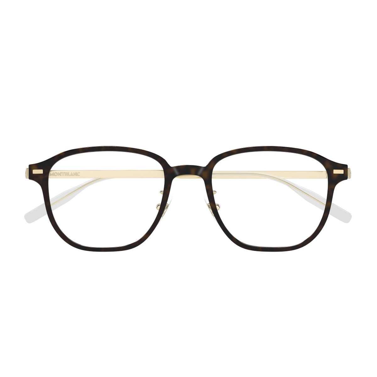 Montblanc Mb0466oa Linea Snowcap Havana Metallo/iniettato Optical Frames