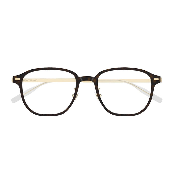 Montblanc Mb0466oa Linea Snowcap Havana Metallo/iniettato Optical Frames