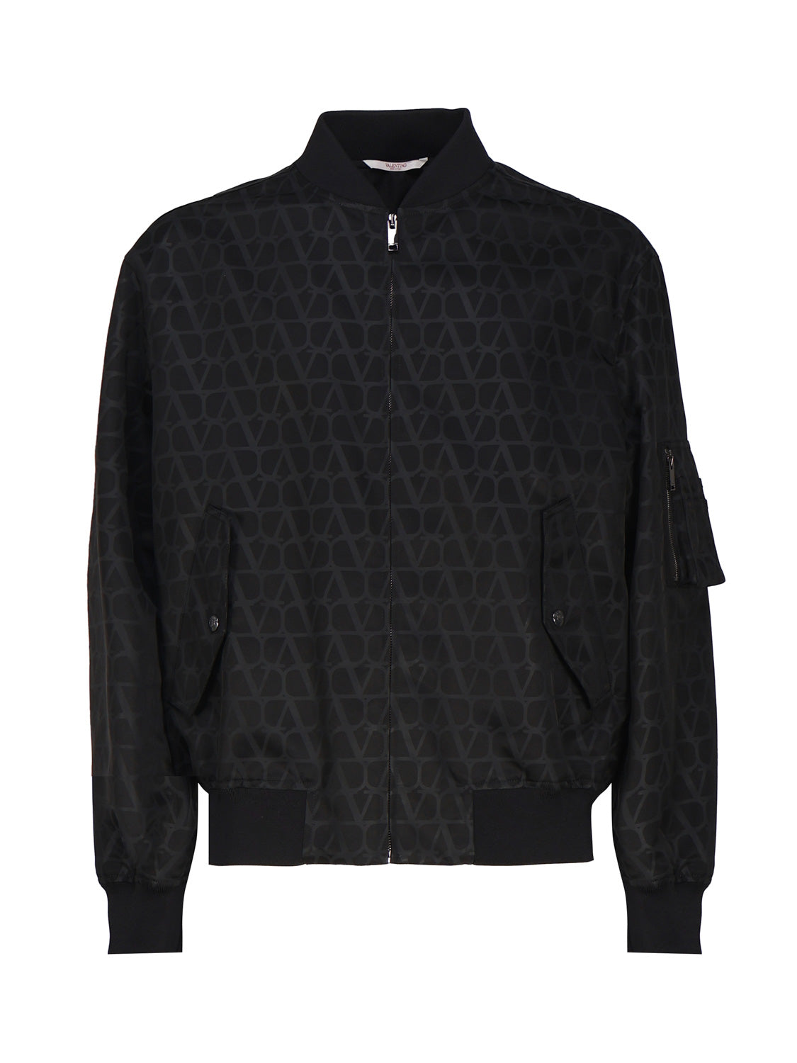 Valentino Garavani Coats Black Polyamide