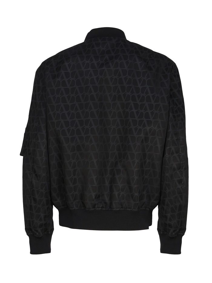 Valentino Garavani Coats Black Polyamide