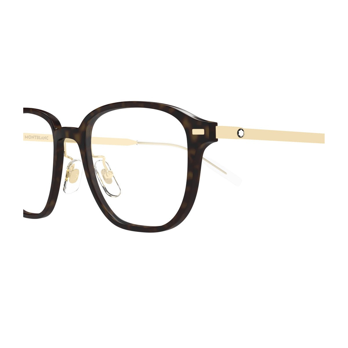 Montblanc Mb0466oa Linea Snowcap Havana Metallo/iniettato Optical Frames
