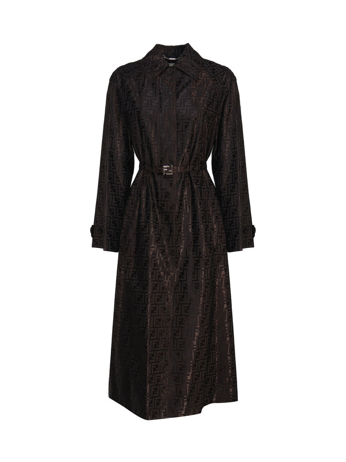 Fendi Coats Ebony Cotton