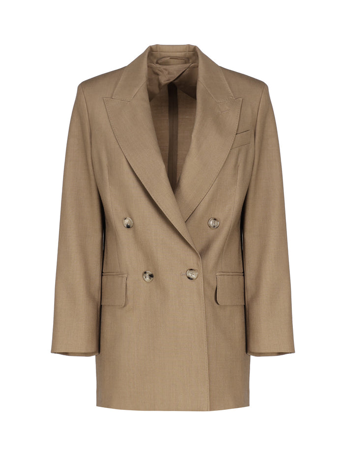 Max Mara Jackets Camel Lana Vergine Ovis Aries