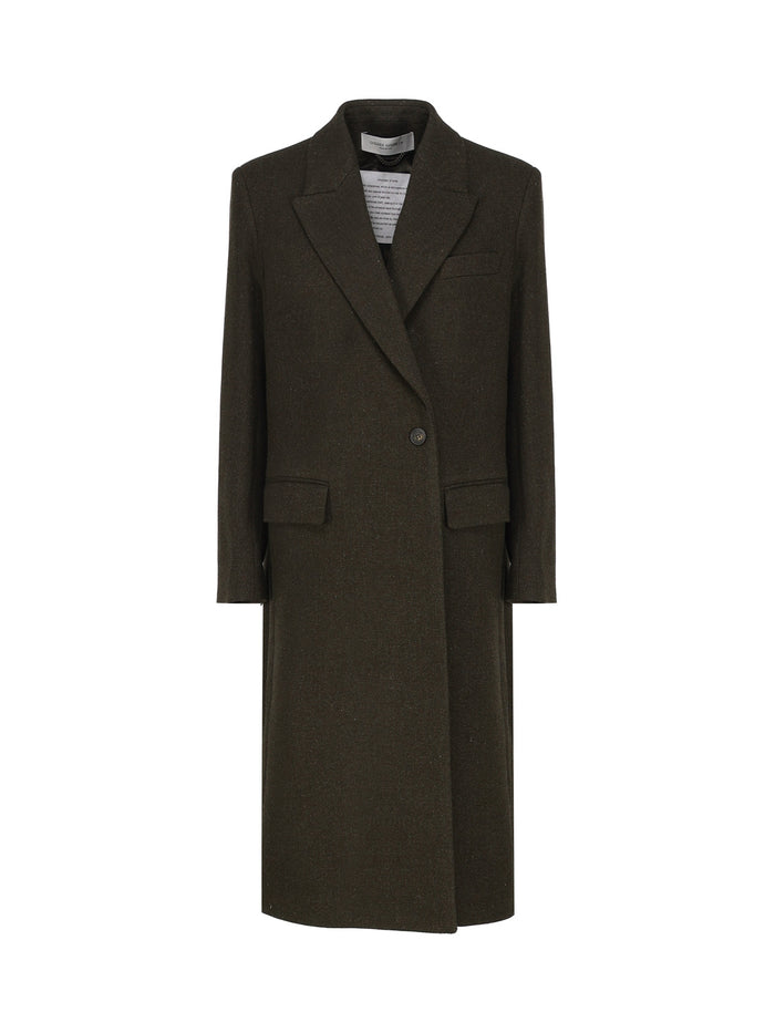 Golden Goose Coats Wood Green Virgin Wool