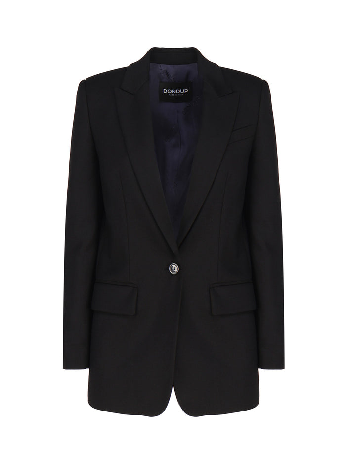 Dondup Jackets Black Virgin Wool