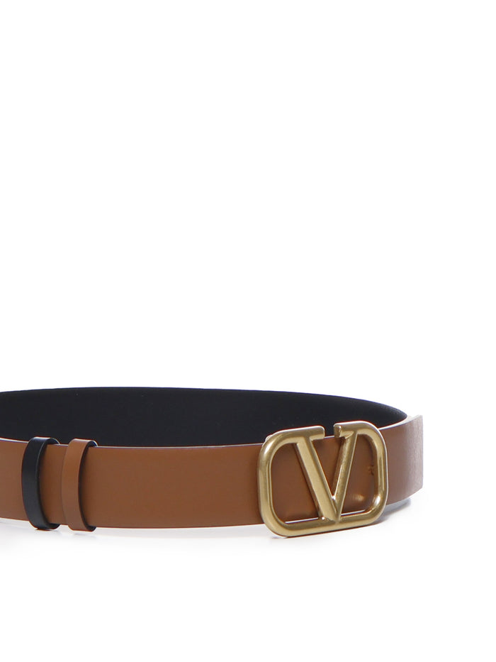 Valentino Garavani Belts Brown Calfskin