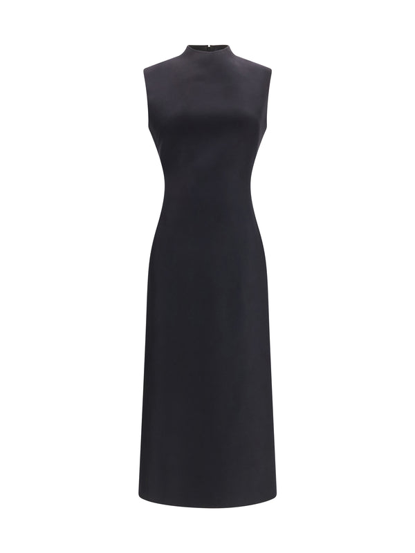 Maison Margiela 100% Virgin Wool Fleece Ovis Aries dress in black