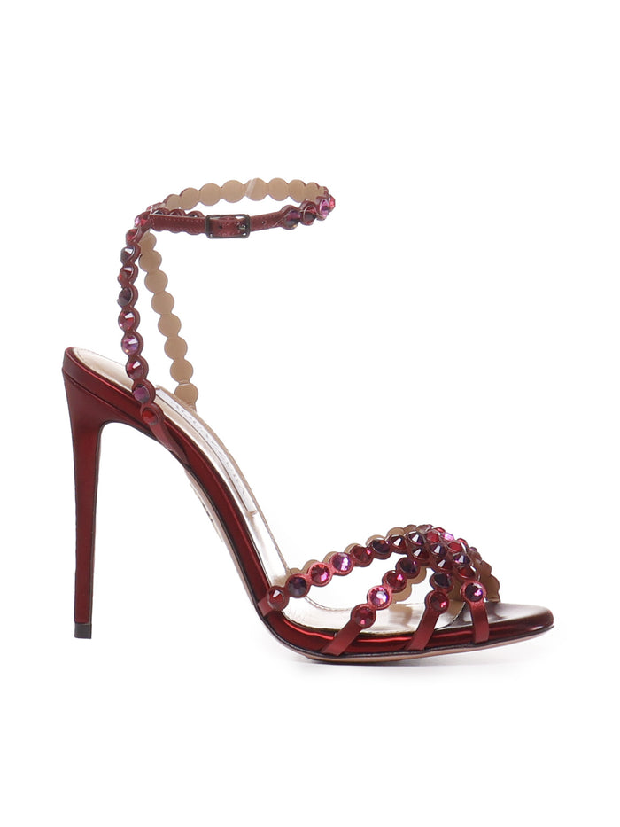Aquazzura Sandals Red Satin