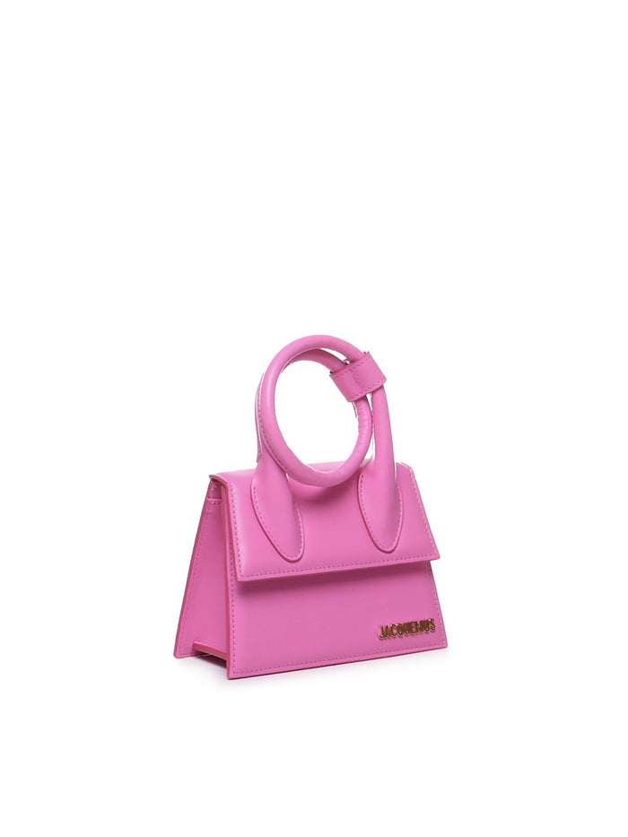 Jacquemus Bags Neon Pink Cowskin