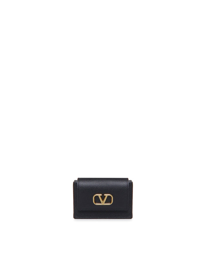 Valentino Garavani Wallets Black Lambskin