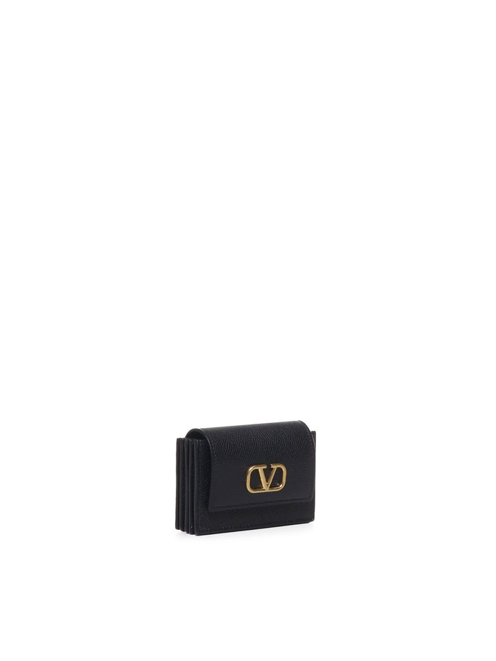 Valentino Garavani Wallets Black Lambskin