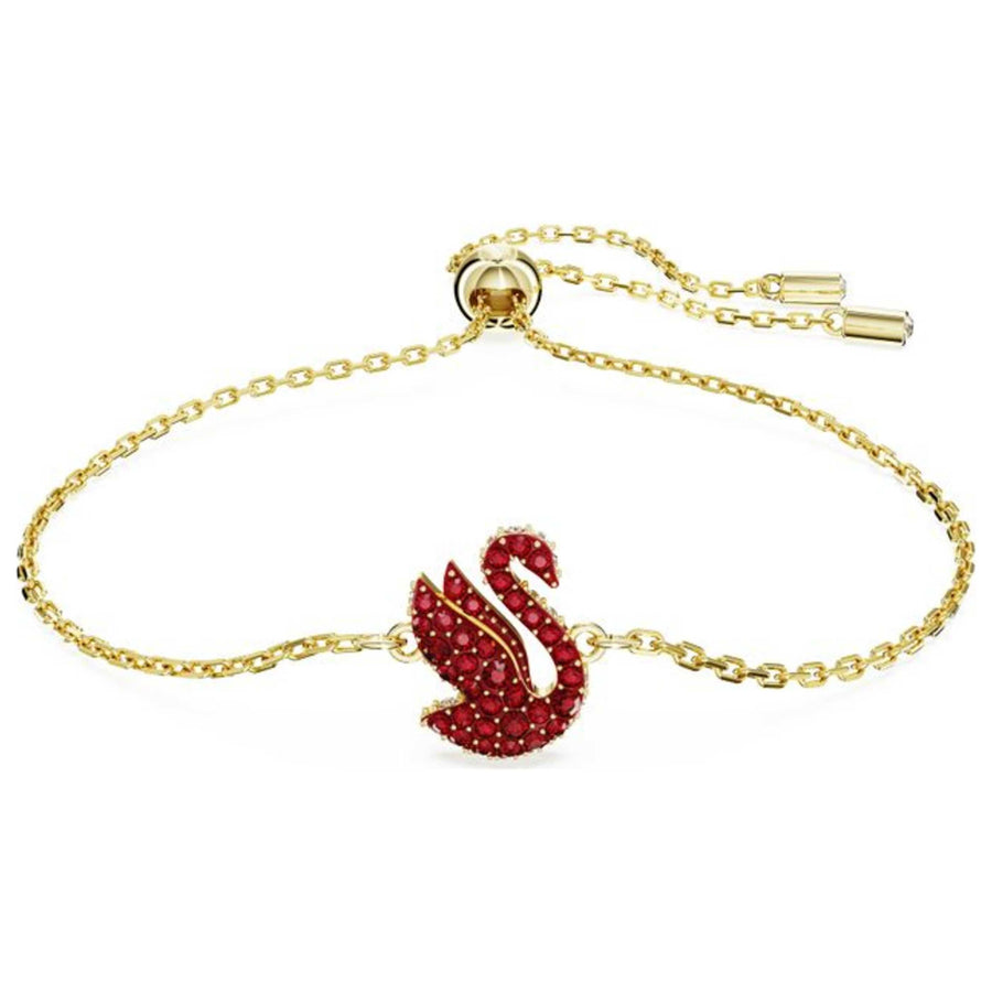 Preloved - Swarovski Womens Swan Red Crystal Bracelet 5656841 One Color Bracelets