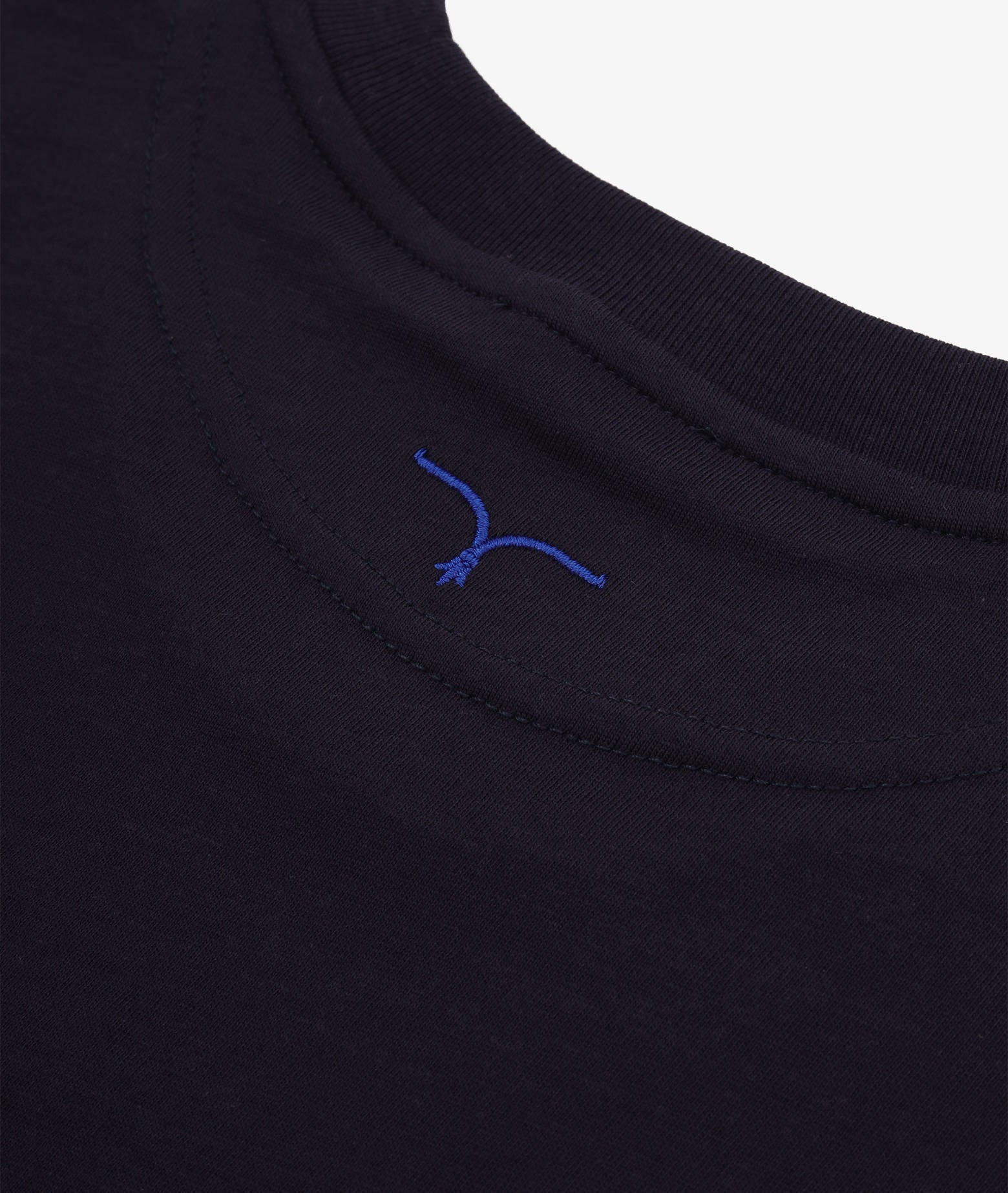Cotton T-Shirt Panarea Black Round Neck