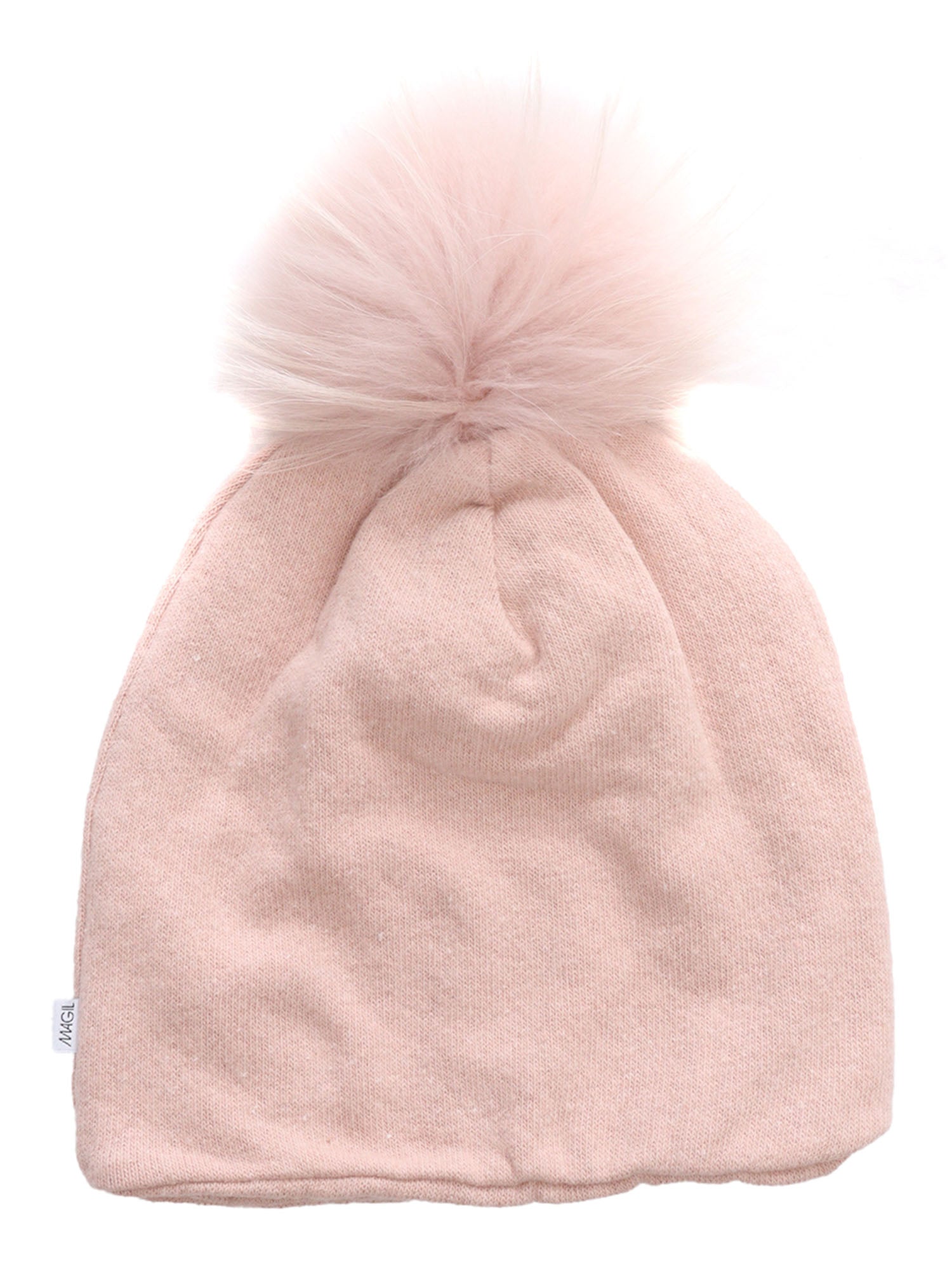 Real Murmasky Fur Beanie Pink Hat
