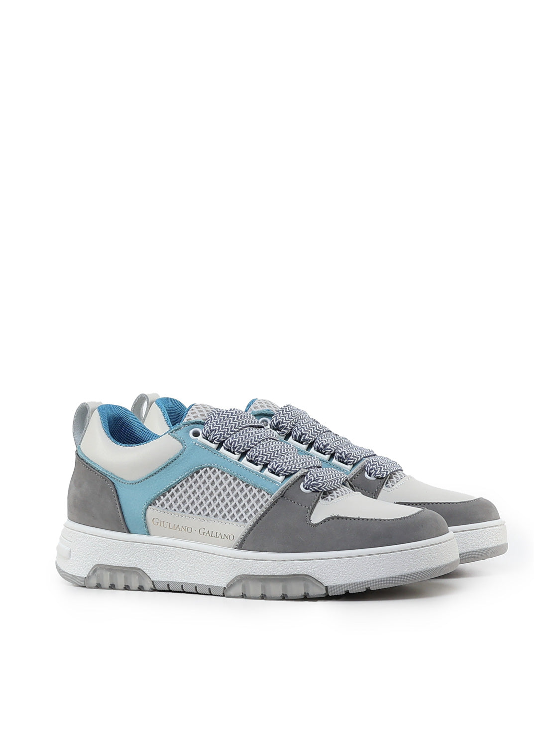 Giuliano Galiano Sneakers Blue, Grey, White Mesh