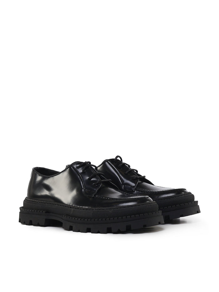 Giuliano Galiano Flat Shoes Black Calfskin