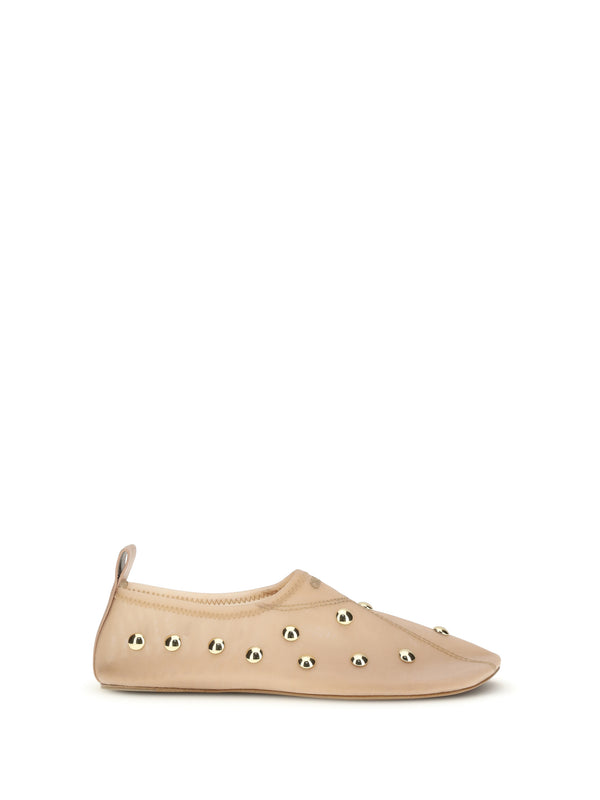 Chloé 100% Polyamide ballet flat in beige