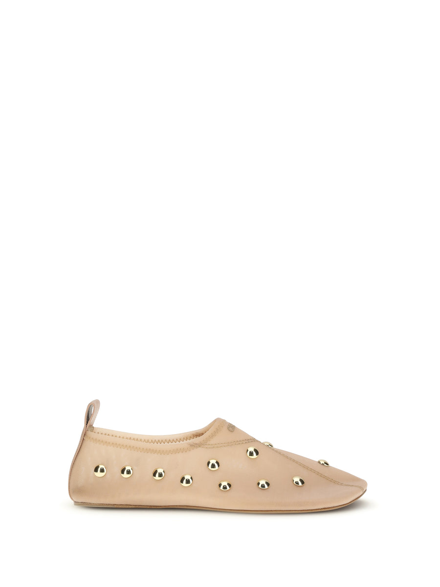 Chloé 100% Polyamide ballet flat in beige