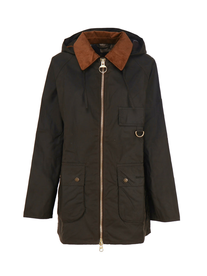 Barbour Coats Green Cotton