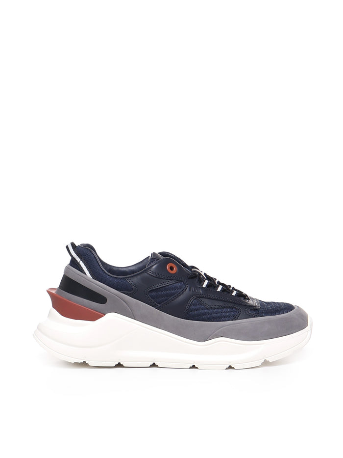 D.a.t.e. Sneakers Blue-gray Textile