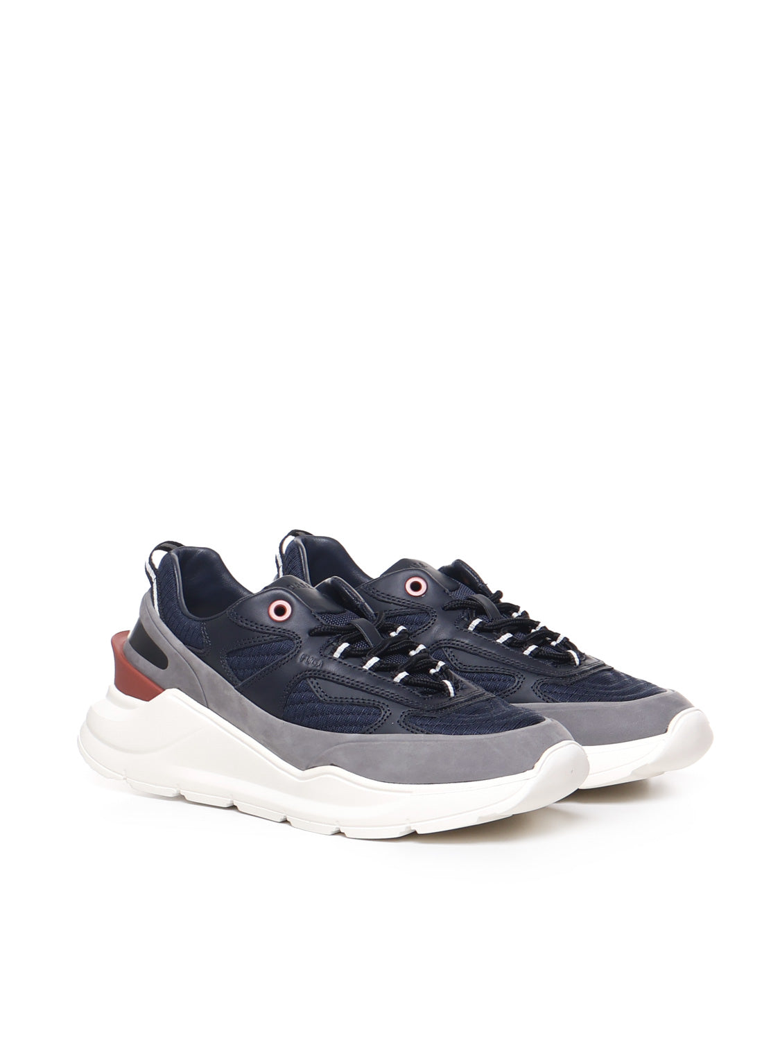 D.a.t.e. Sneakers Blue-gray Textile