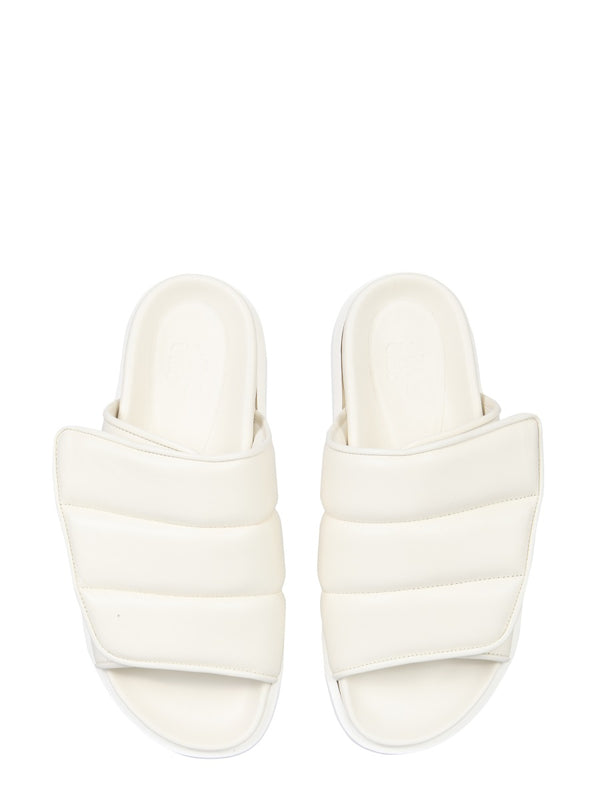 Gia 3 Puffy Sandals Ivory Leather