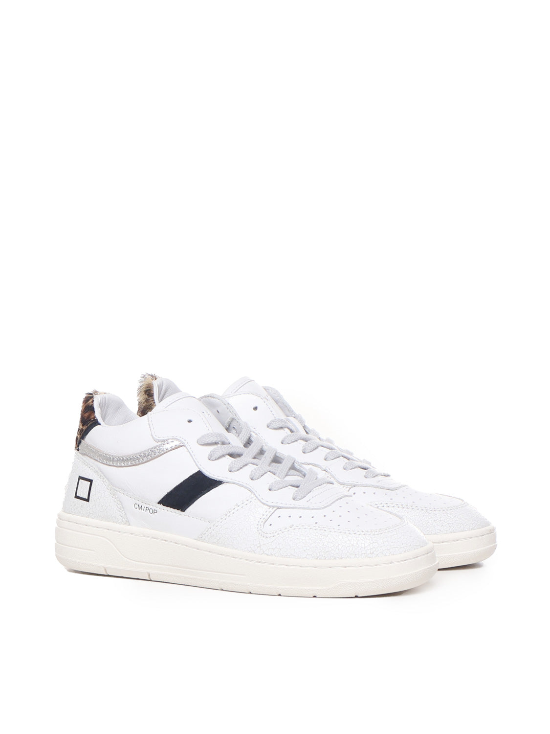 D.a.t.e. Sneakers White-leopard Leather
