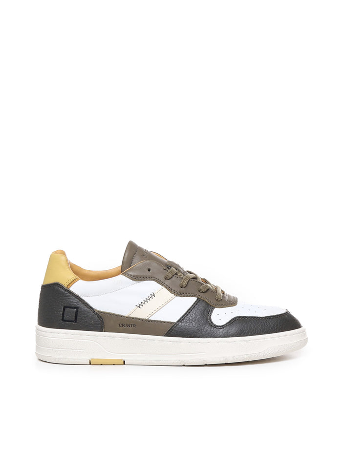 D.a.t.e. Sneakers White-green Leather