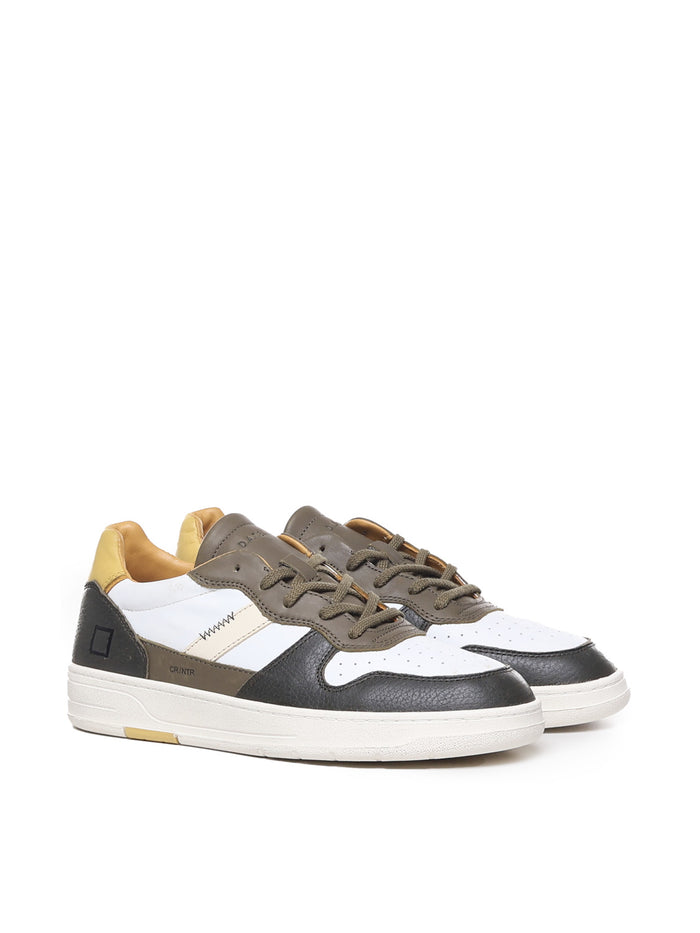 D.a.t.e. Sneakers White-green Leather