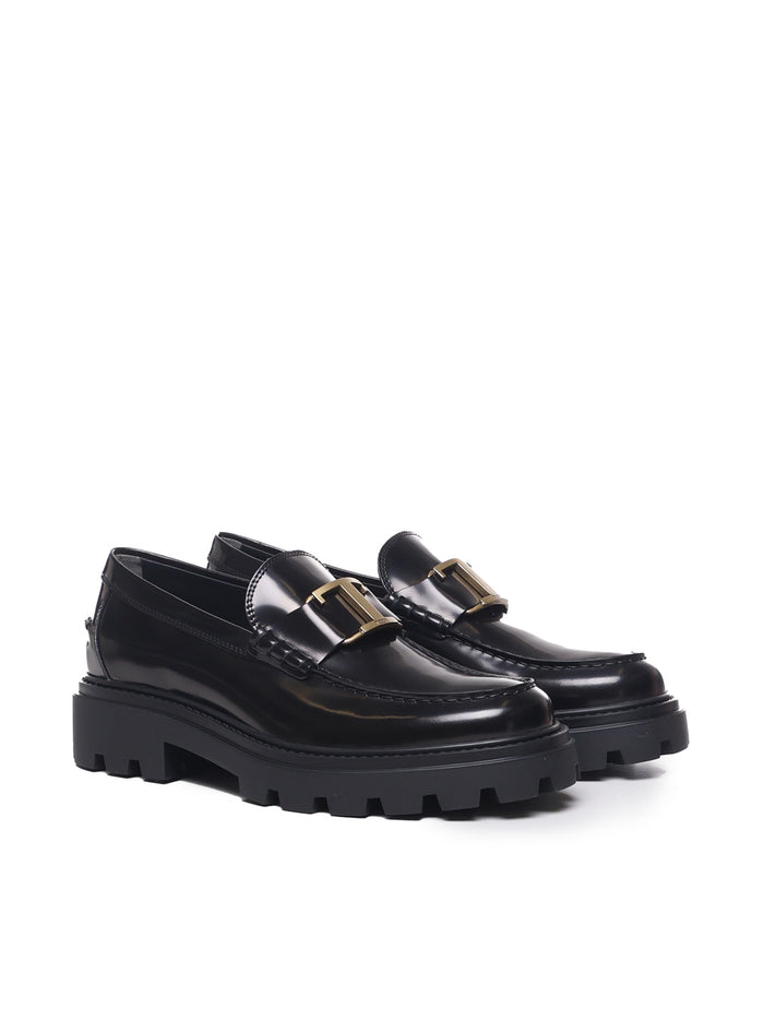Tods Flat Shoes Black Calfskin